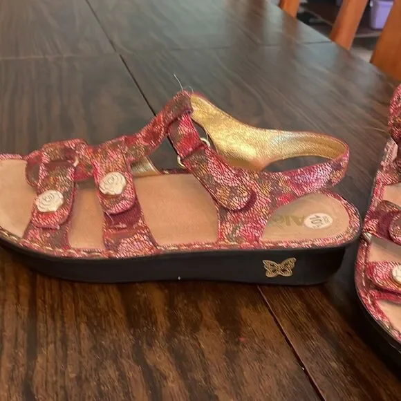 Alegria size 41 sandals great for being on your feet all day boho floral… - Picture 8 of 12